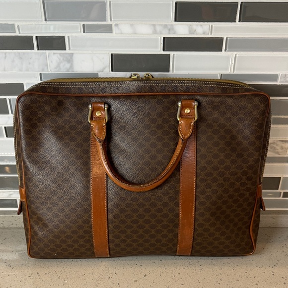 CELINE - Vintage Macadam Triomphe Document bag. - Picture 1 of 14